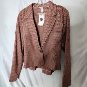 Women's Adaptive Seated Fit Side Opening Blazer Jacket - A New Day